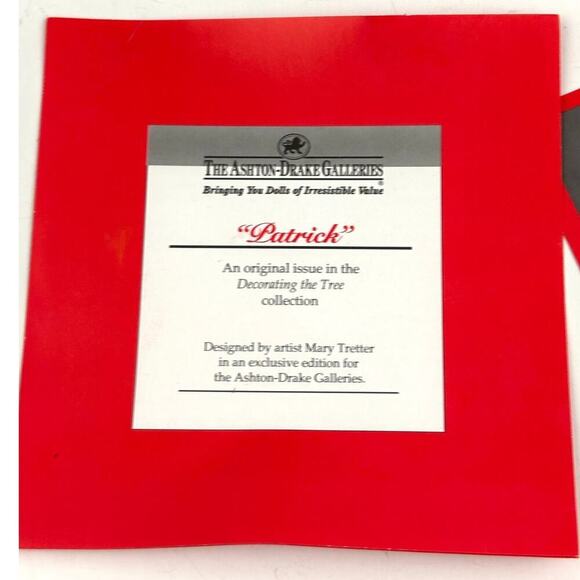 VTG Ashton Drake Galleries Patrick Porcelain Boy Doll 1995 Stand Original #93222 - Picture 6 of 16